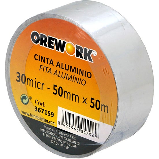 Cinta aluminio adhesiva 50 mm 50 m