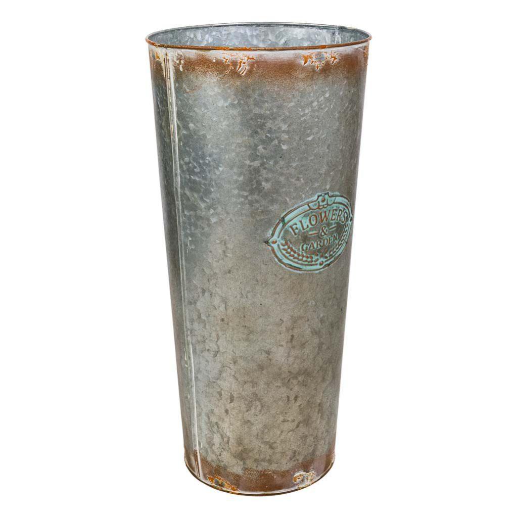 Set de 3 vases en métal argenté