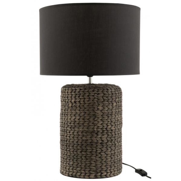 Abat-jour Boule En Fibres De Coco Noir Par Marblechic - Déco Nature Et Design