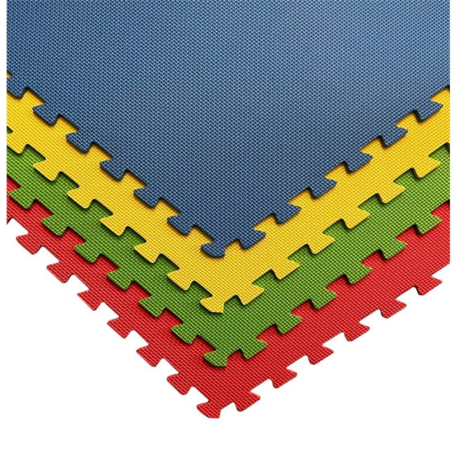 Puzzle para Gimnasio y Fitness | Colores | Protección de Goma Espuma, tatami puzzle Expandible 48 uds 60x60 | Leroy Merlin