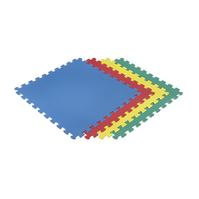 Esterilla Puzzle para Suelos de Gimnasio y | Colores | Protección de Goma Espuma, tatami puzzle Expandible 4 60x60 | Leroy Merlin