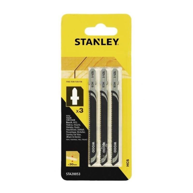 Stanley Accesorios - Juego de 16 hojas de sierra HCS-HSS para madera y