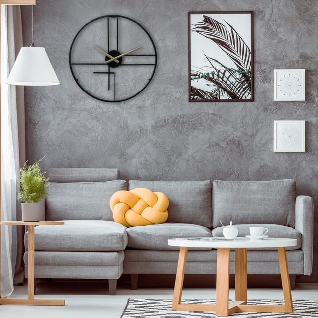 Orologio da parete moderno in metallo per mobili da soggiorno