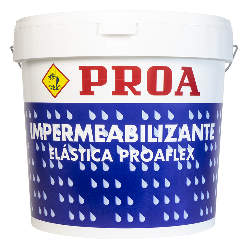Impermeabilizante elástica para fachadas proaflex proa. antigoteras. muros. 15l