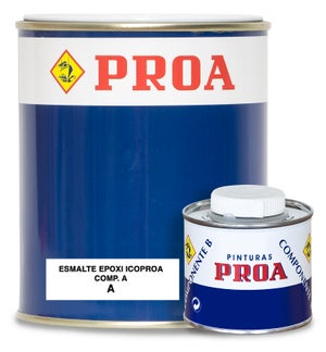Kit Imprimación y Acabado Pintura para Garaje Resina Epoxi Dos Componentes  Pintura para Suelos Ultra Resistente 25 m² Color Azul Ral 5015