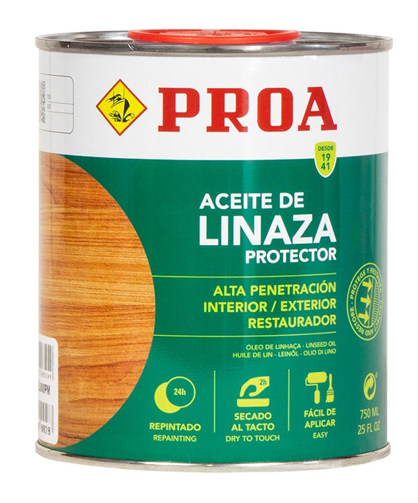 Aceite de Linaza con secantes para proteger y nutrir todas las maderas