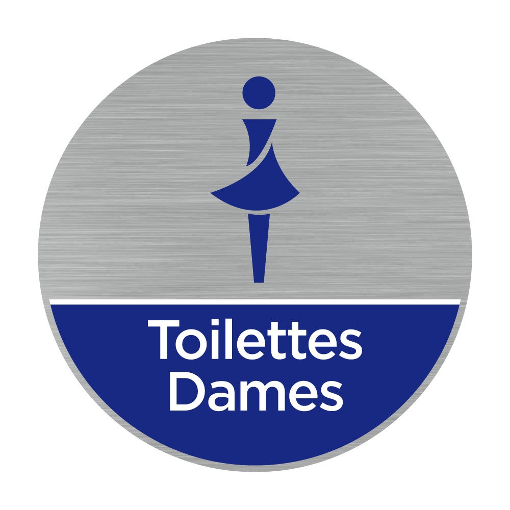 Pictogramme Toilettes Dames Q Diam Tre Mm Mati Re Aluminium Leroy Merlin