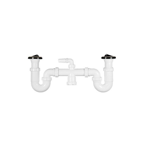 Sifone Lavatrice Geberit Sifone Doppio Geberit Per Lavatrice – Con Valvola Di Ritegno, Lunghezza 1 Metro, Anti-odore Accessorio Idraulico Geberit - Foto 14