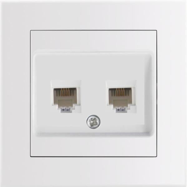 RiteAV - 2 HDMI And 1 Cat5e White Ethernet Port Wall