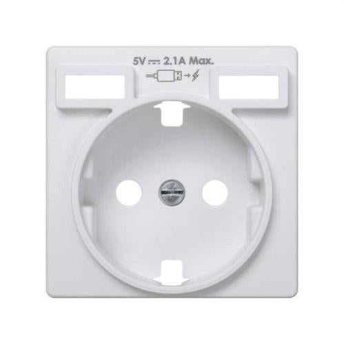 Presa Da Incasso Con Doppia USB – 2 Prese Schuko + Caricabatterie USB – 16A – Bianca