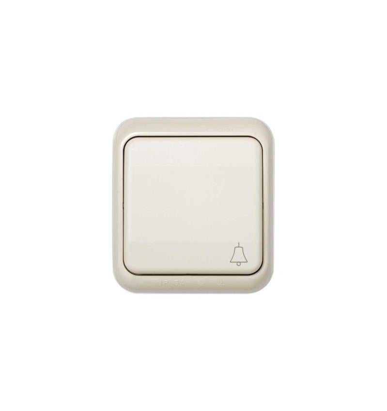 Pulsante Campanello Famatel 8010-10A | Superficie Bianca | 10A 250V | Facile Installazione