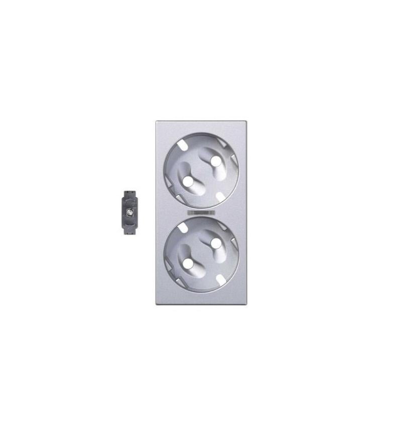 Tappo Base SIMON 27 PLAY 2P TT Schuko+sicurezza Antibatterica | Leroy
