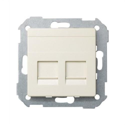 Cover Computer Universale SIMON 82 Con 2 Connettori RJ45 Avorio | Leroy ...