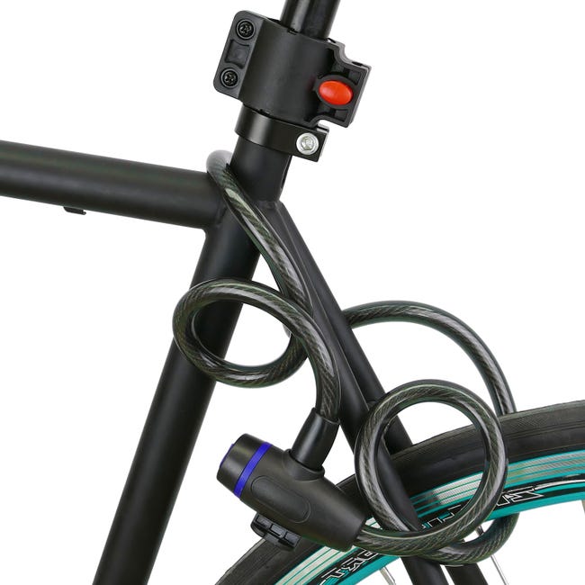 Cable de acero con candado para bicicleta