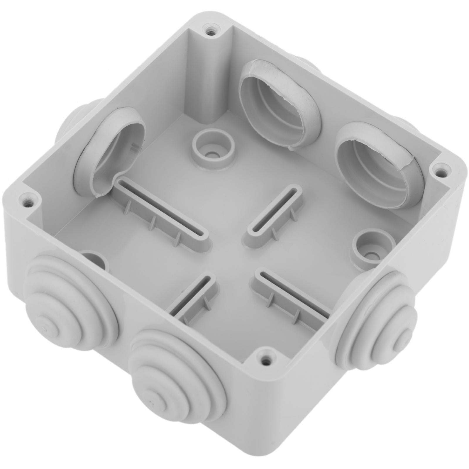 Cassetta Di Derivazione AP IP54 - 75x37x40 Mm, Grigio, Resistente A Polvere E Acqua, Con Cinghie Di Montaggio - Foto 9