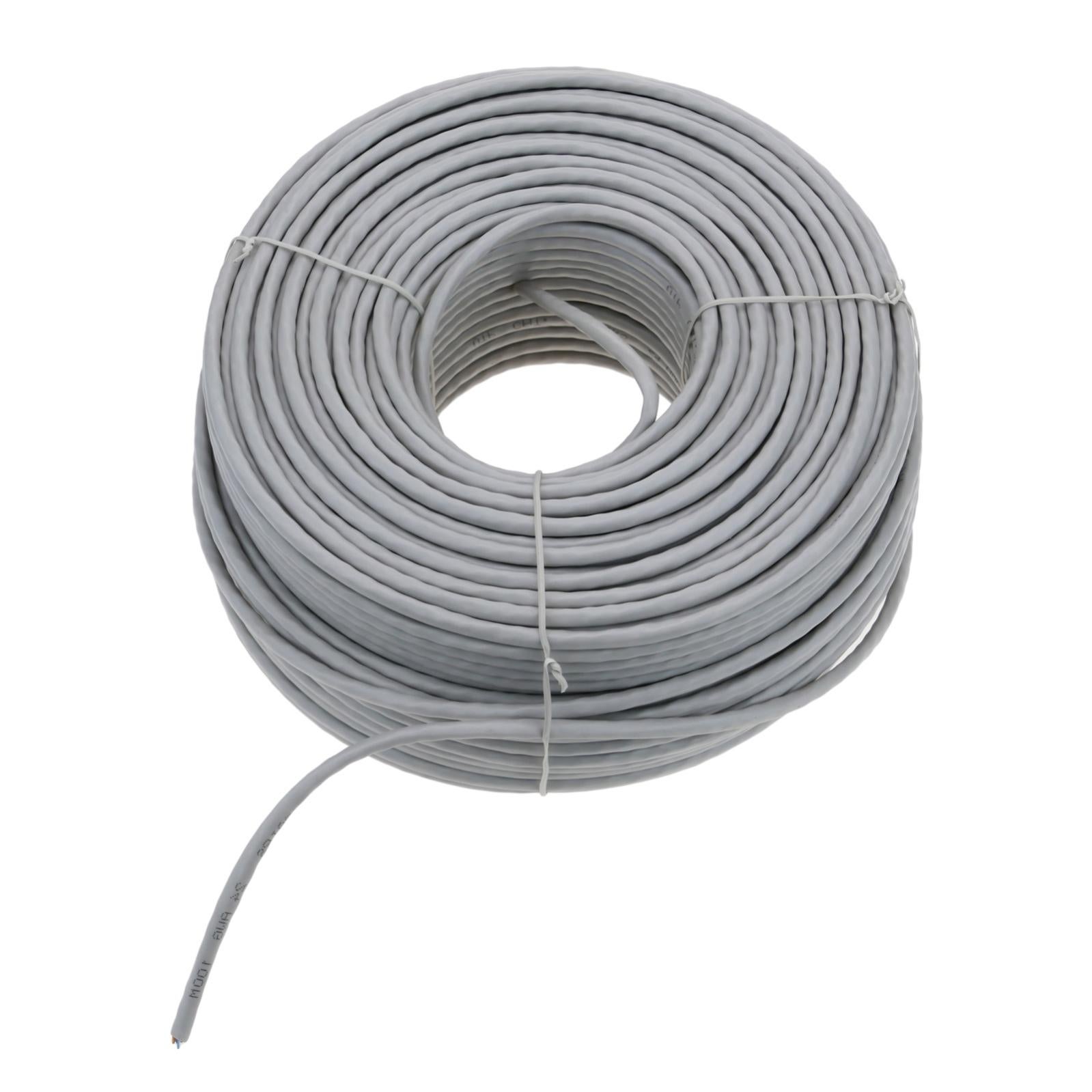 Bobina da 100 m con cavo FTP flessibile 24AWG categoria 6 grigio - 2