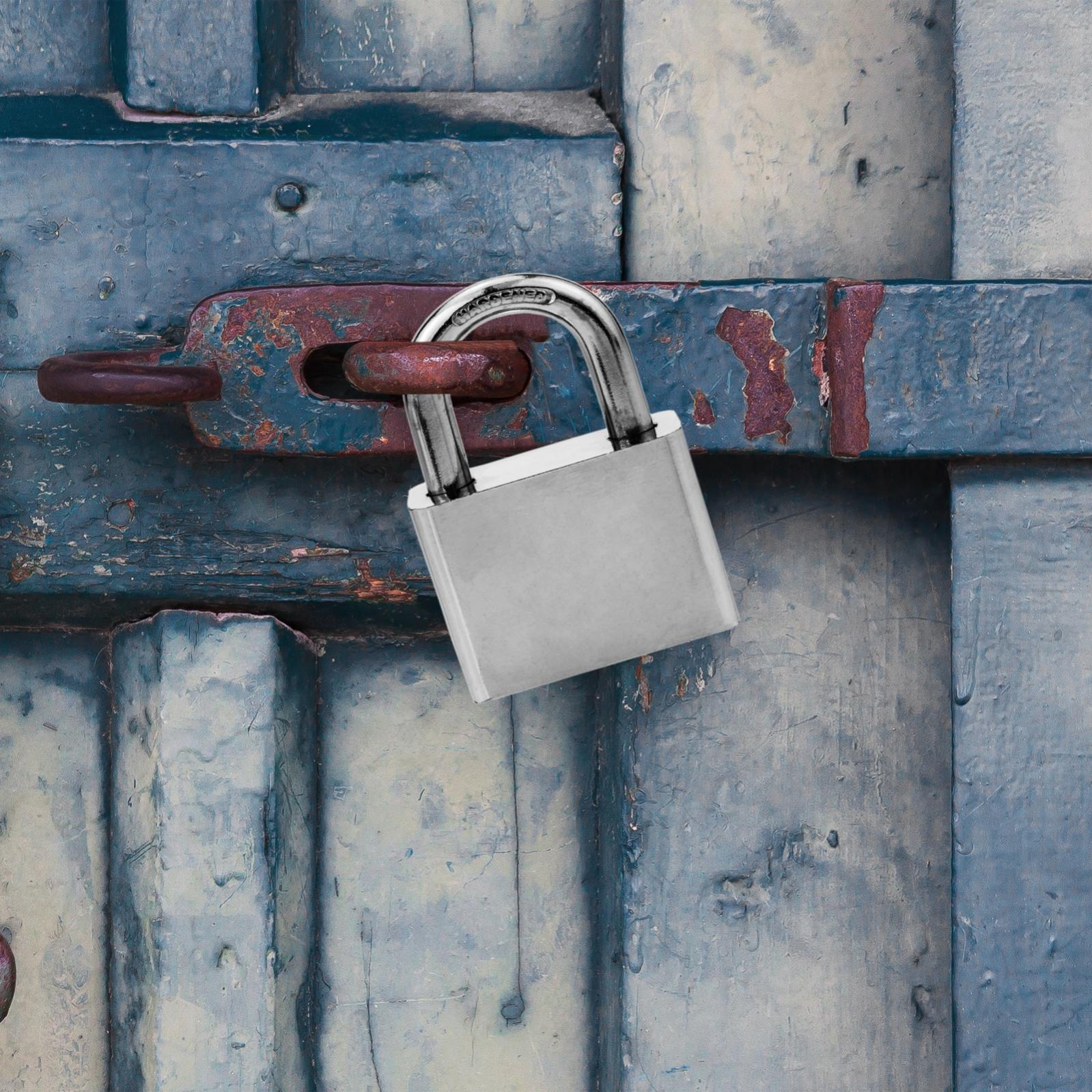 Lucchetto di sicurezza in acciaio temprato 70mm 2 unità - 3