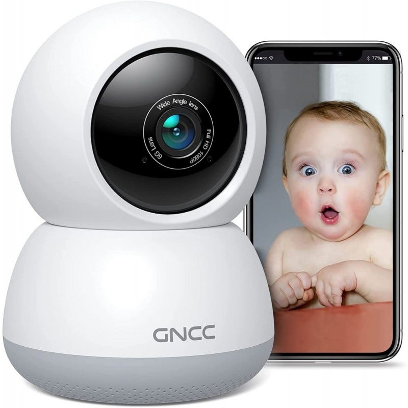 Caméra de Surveillance Intérieure GNCC C2 1080P Caméra