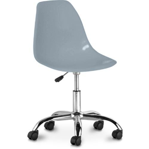 Flash Furniture Kelista Sedia da ufficio girevole con schienale medio con altezza del sedile regolabile, sedia da scrivania ergonomica in rete con braccioli ribaltabili, Dark Gray