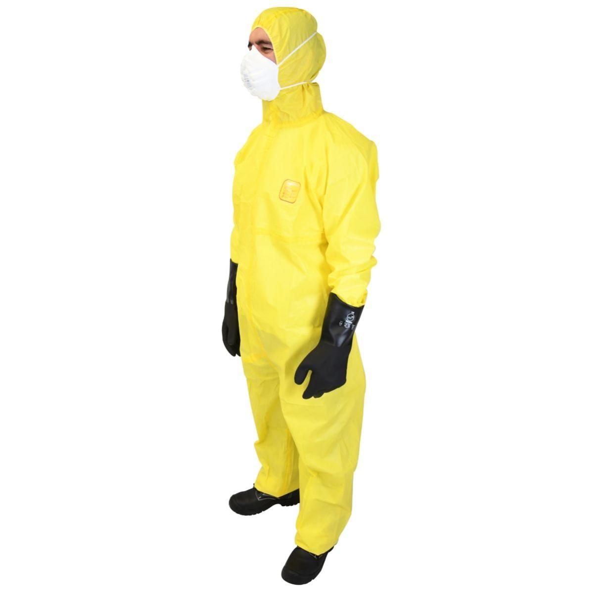 Combinaison jetable SEGEPRO 3B 4B 5B 6B jaune T4 SEGETEX EIF CJ304