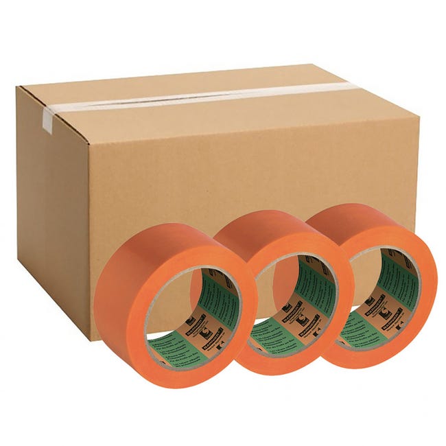 Ruban adhésif PVC souple BARNIER® 6095 - 50mm x 33m Orange