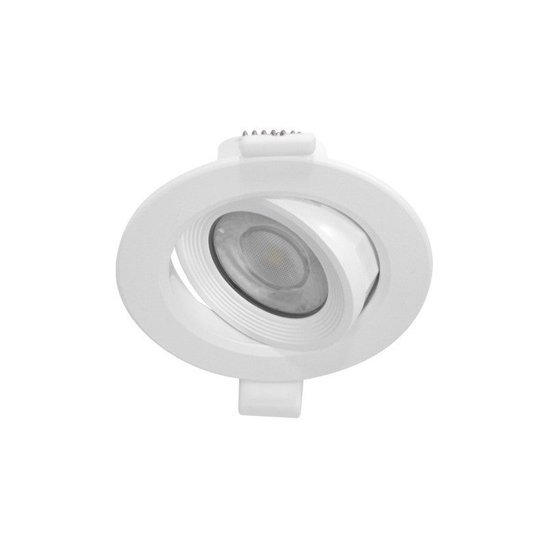 Spot LED encastrable 3en1 rond noir 7W IP20