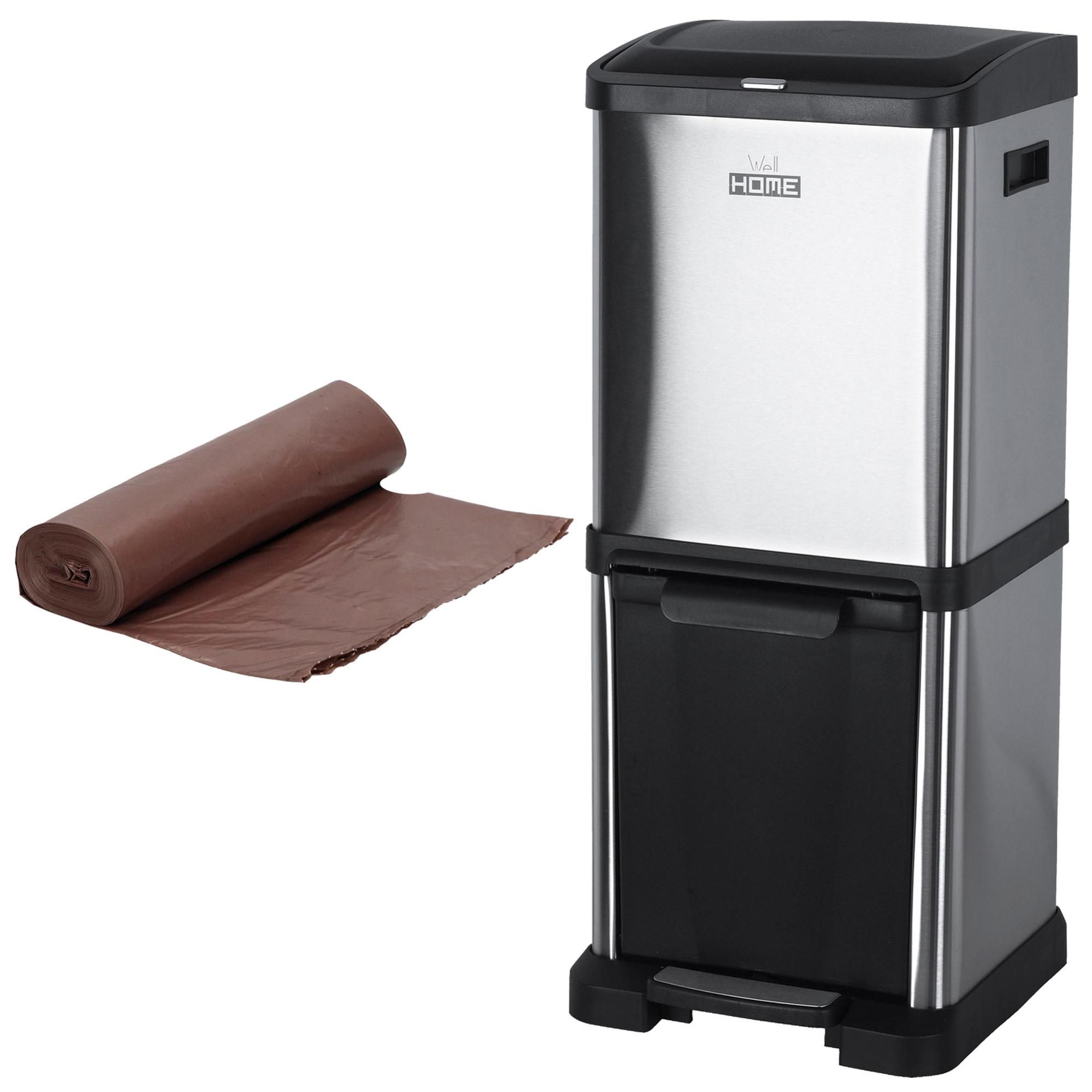 Cubo basura ruedas leroy merlin 2025