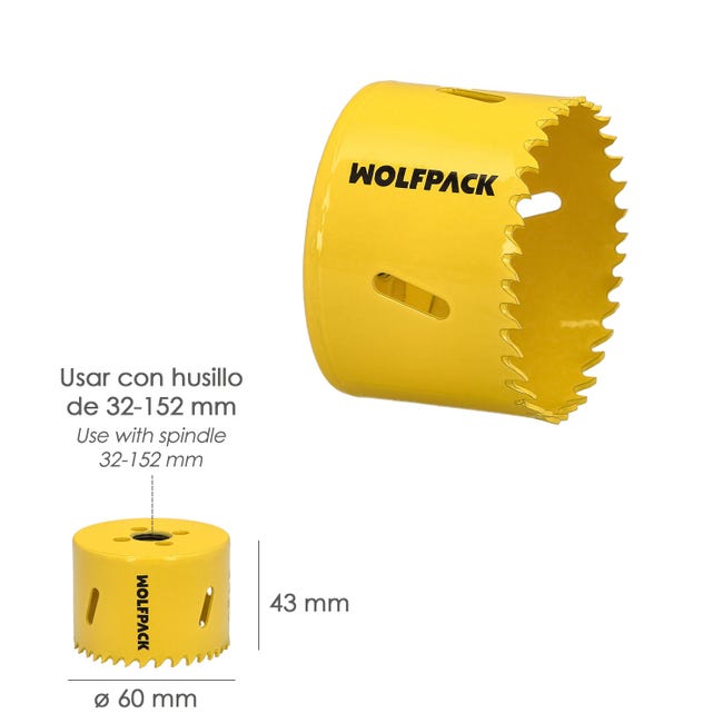 Corona de perforación Heller 100mm para Hormigón y Mampostería Packs Corona  Heller 100 mm