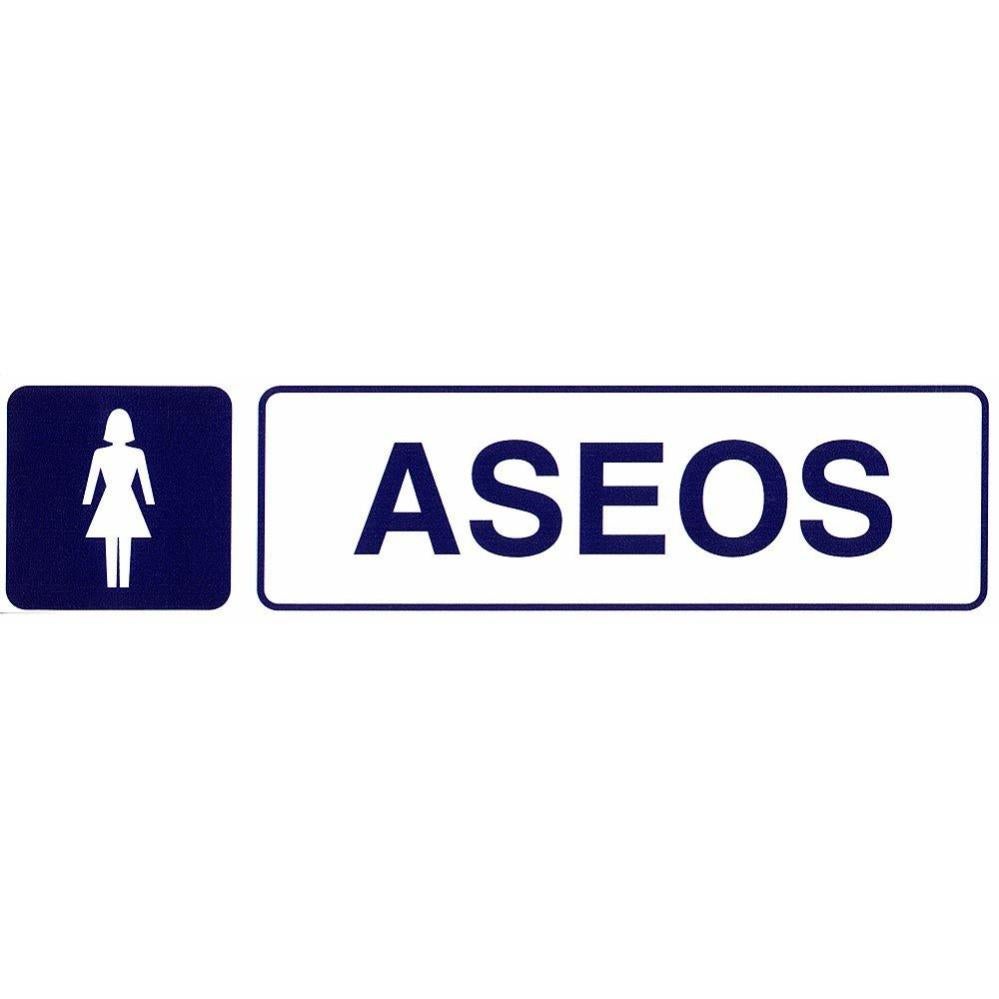 Rotulo Adhesivo 250X63 Mm. Aseos Señoras
