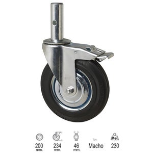 Stabilit Rueda lateral para muebles (Diámetro ruedas: 30 mm
