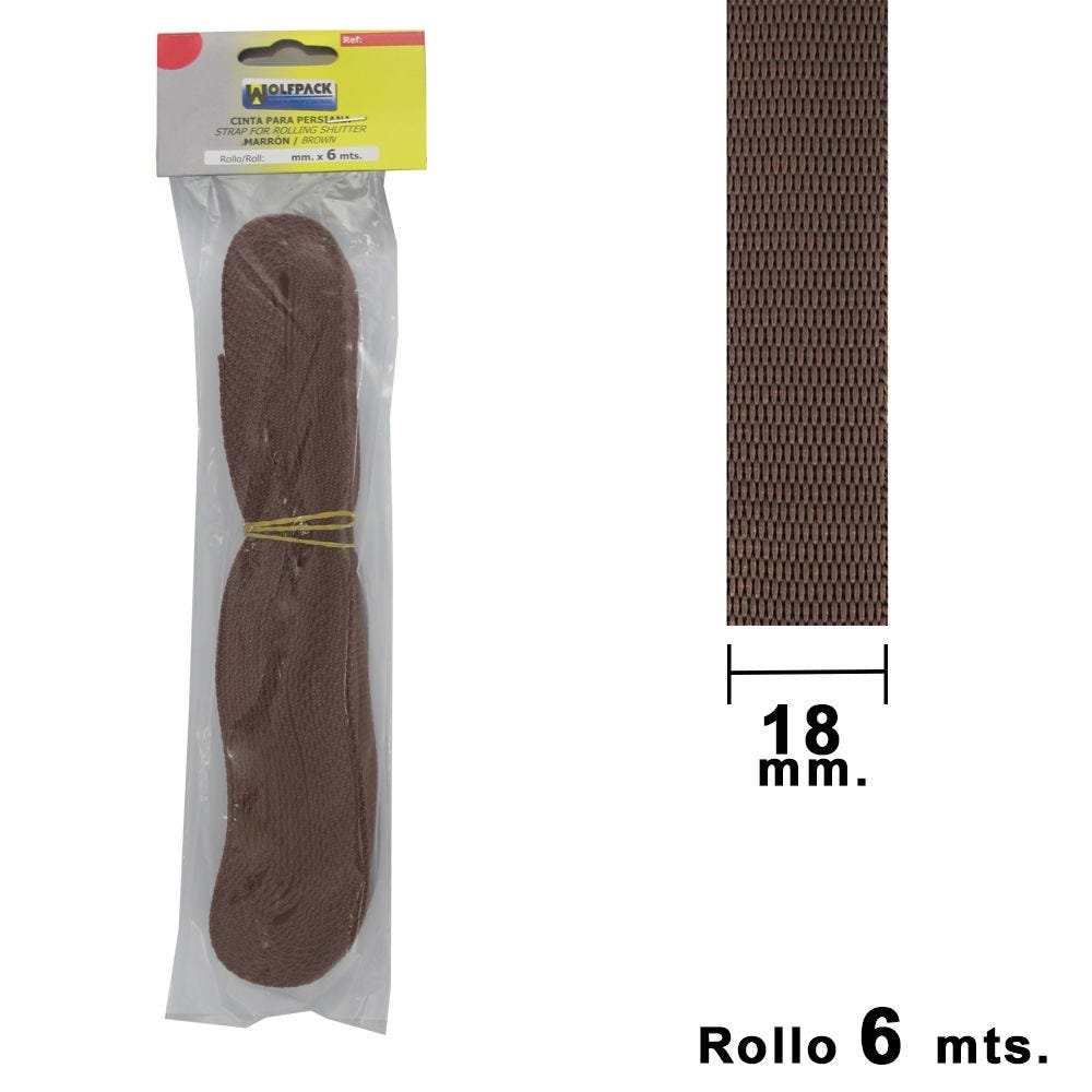 cinta persiana 18mm beige r-50m. (d.c)