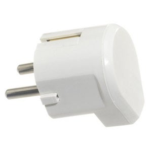 ENCHUFE MACHO BLANCO 10A 250V EDM