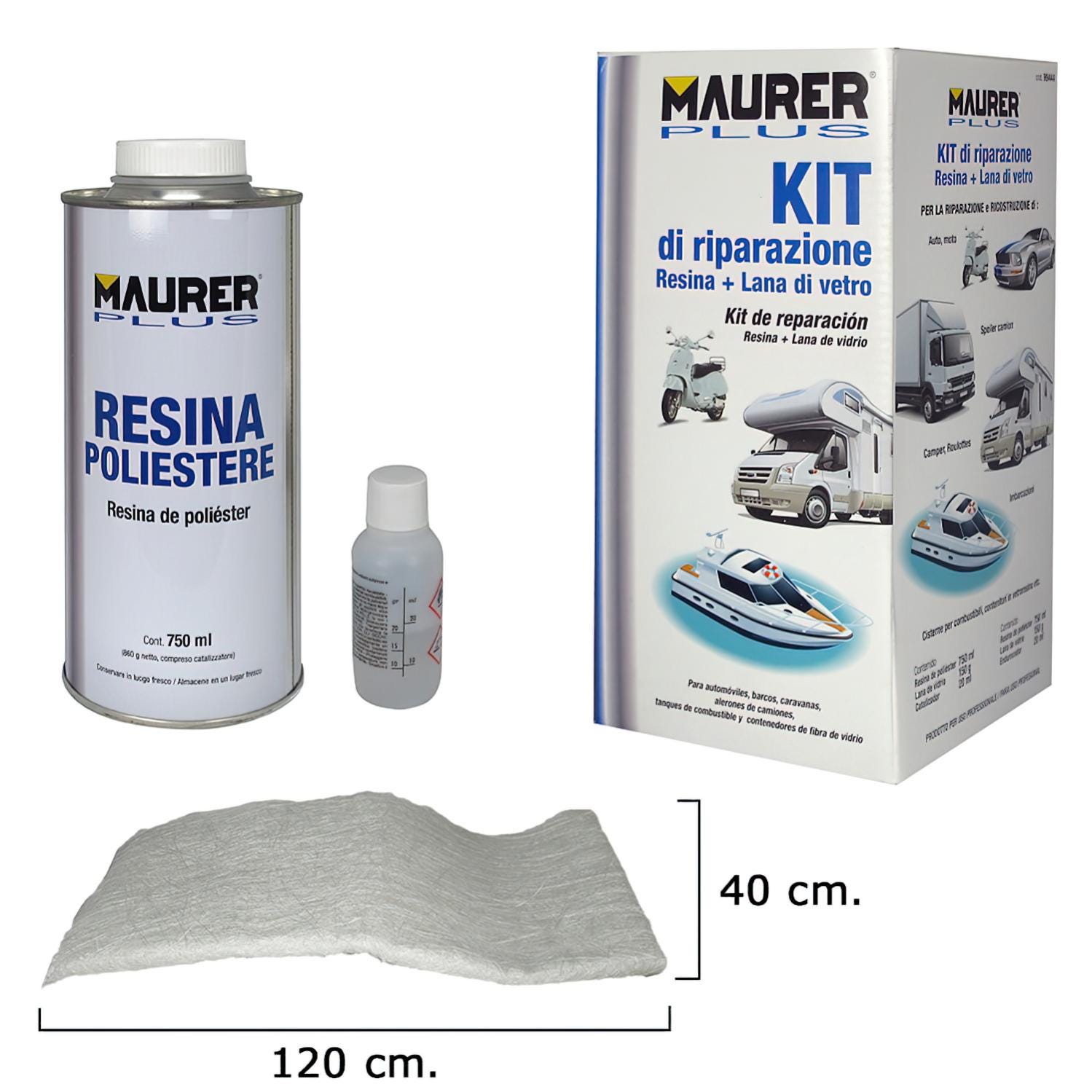 Kit di Resina e Fibra di vetro Kit di Resina e Fibra di vetro