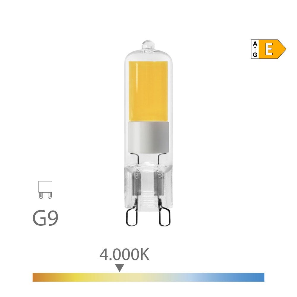 Lampadina LED G9 5W 575lm 4000k Daylight EDM Vetro
