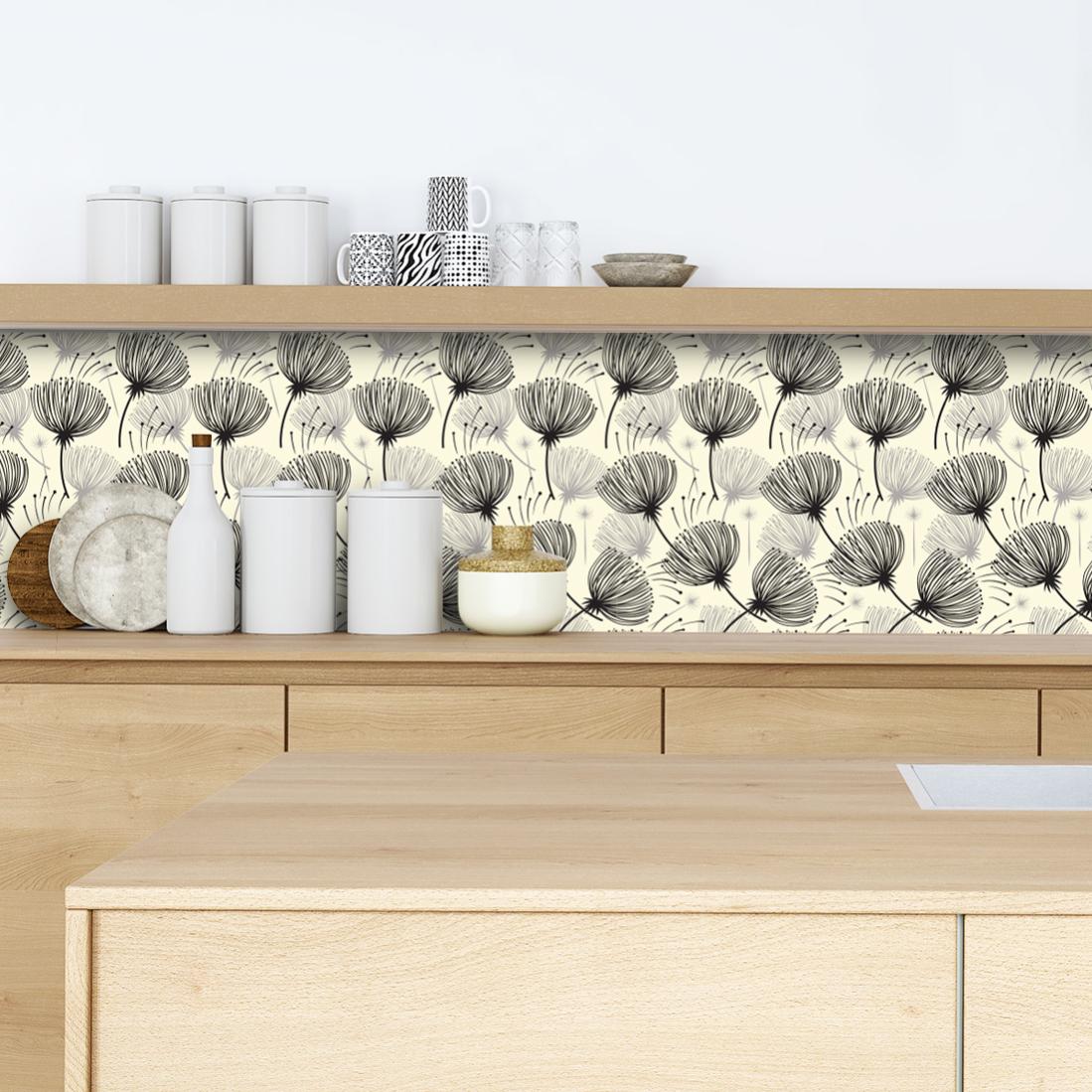 Crédence adhésive fleurs 50x100cm | Leroy Merlin