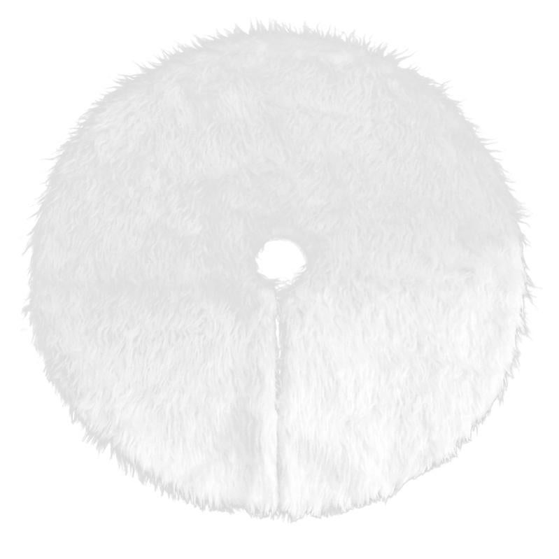 Jupe D'Arbre De Noël 122 CM Gris Avec Flocons De Neige - Couverture Sapin + Coussin Sol - Décoration Festive Luxueuse