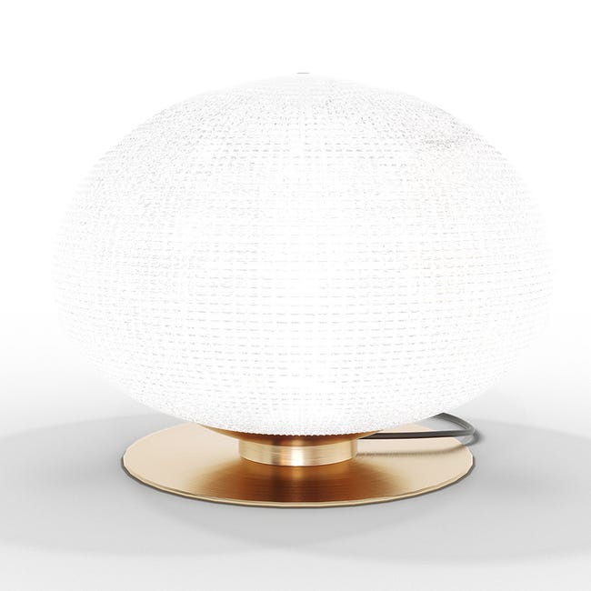 mucho Ganar calidad Lámpara de mesa estilo vintage bola de cristal - Ballon | Leroy Merlin