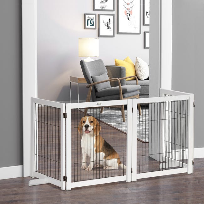  Puerta de seguridad para mascotas para perros, de pie