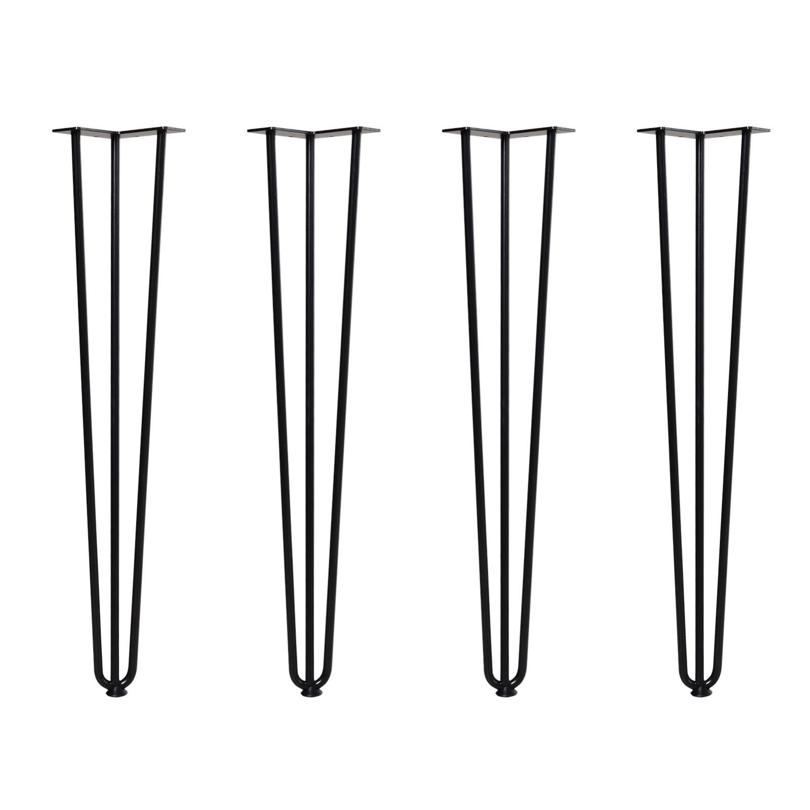 Metal table legs Negro Leroy Merlin