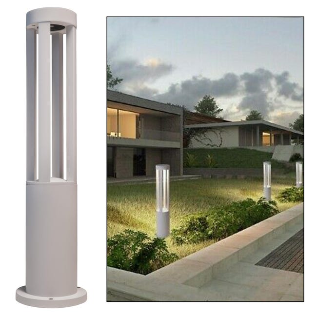 LAMPIONE LED LUCE BIANCA LAMPADA 12 W . LAMPIONCINO DA TERRA GIARDINO Esterno Ip65 85011843 - Foto 3