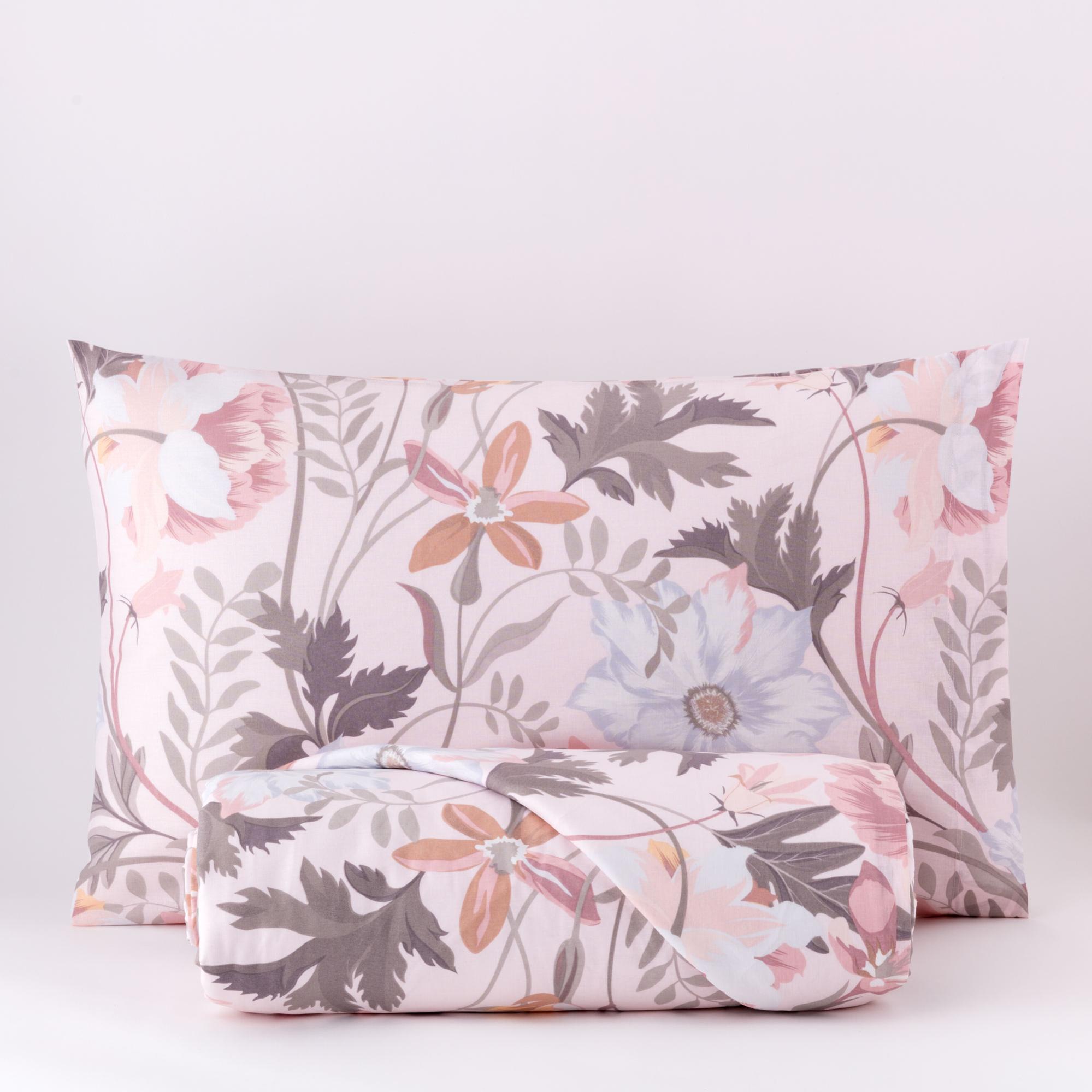 Set Copripiumino Singolo Grigio - 52% Poliestere, 48% Cotone, 130 Fili - Foto 10