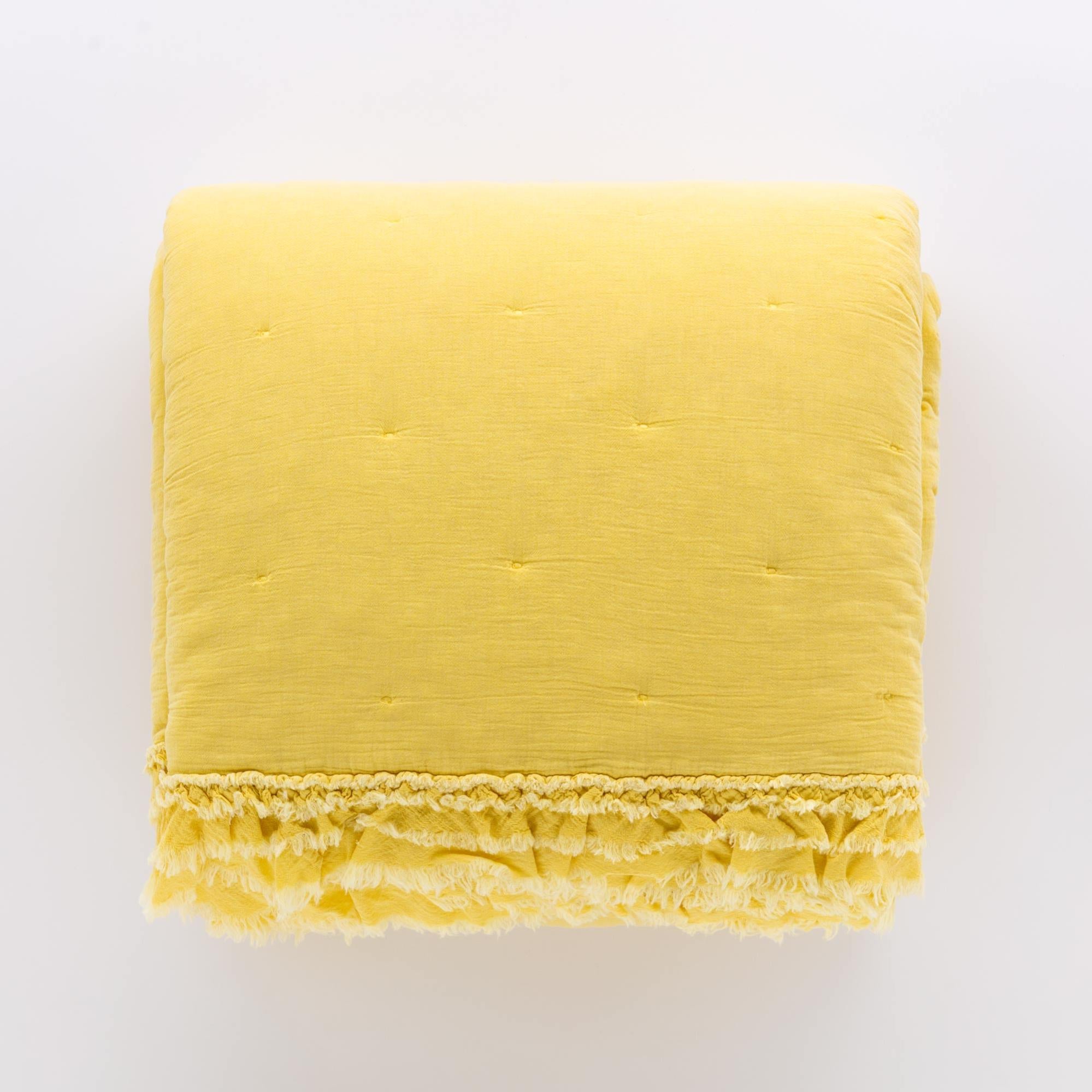 Lush Decor Reyna Set Copriletto King Size – Microfibra Blu E Giallo, Motivo Floreale Vintage, Con Federe E Cuscini Decorativi