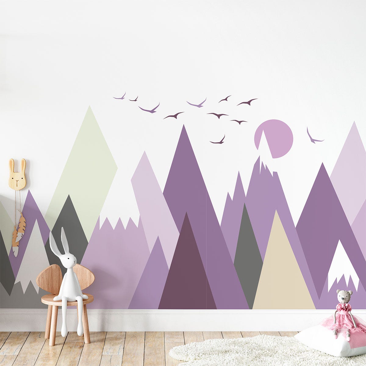 Adesivo bambino di montagna scandinavo jazka - Sticker adesivo - adesivi  murali - 50x75cm