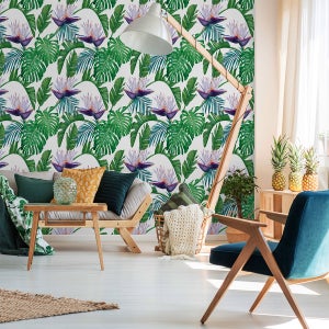 Vinilo Papel Tapiz Tropical Carrillo - Adhesivo De Pared - Revestimiento  Sticker Mural Decorativo - 30x30cm con Ofertas en Carrefour