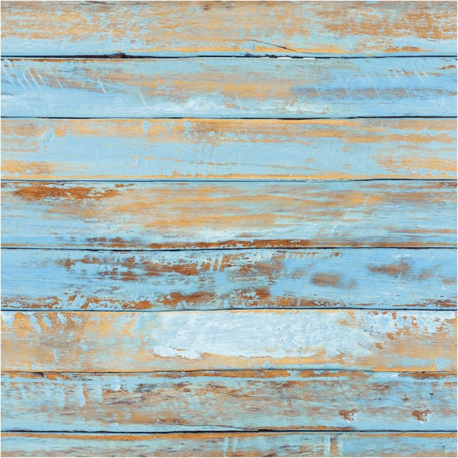 Vinilos madera azul vintage - adhesivo de pared - revestimiento sticker  mural decorativo - 60x60cm