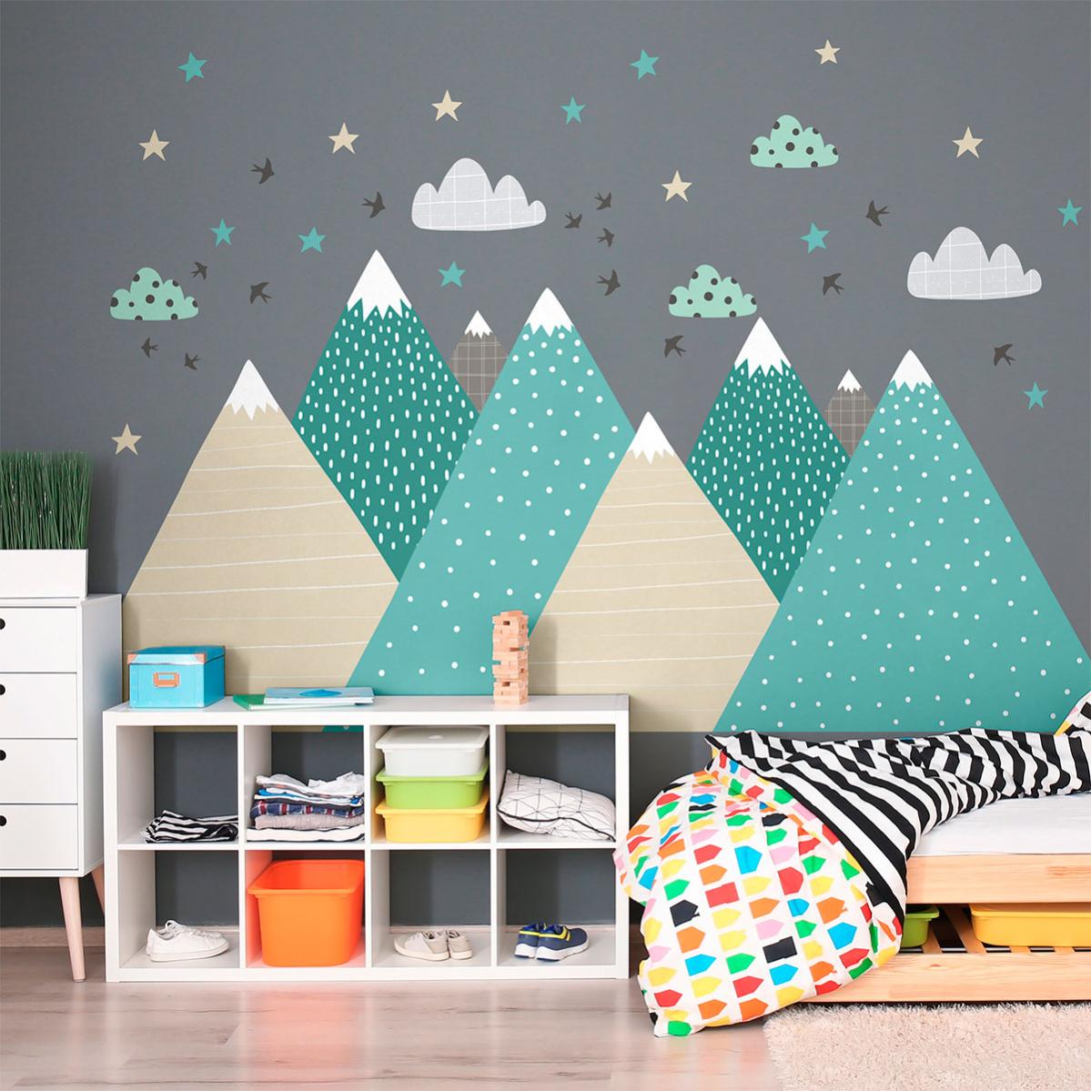 Sticker Da Muro - Adesivo Effetto 3D Stickers - Dolomiti Italia Montagne Finestra Magica Parete Arte Vinile Adesivo Poster - Carta Da Parati - 80x125cm - 5