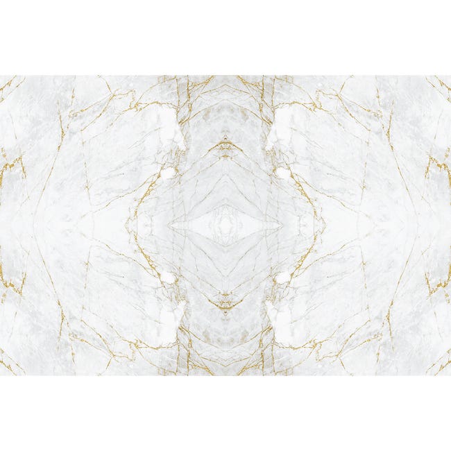 Vinilo mármol para muebles blancos, grises y dorados - adhesivo de pared -  revestimiento sticker mural decorativo - 40x60cm