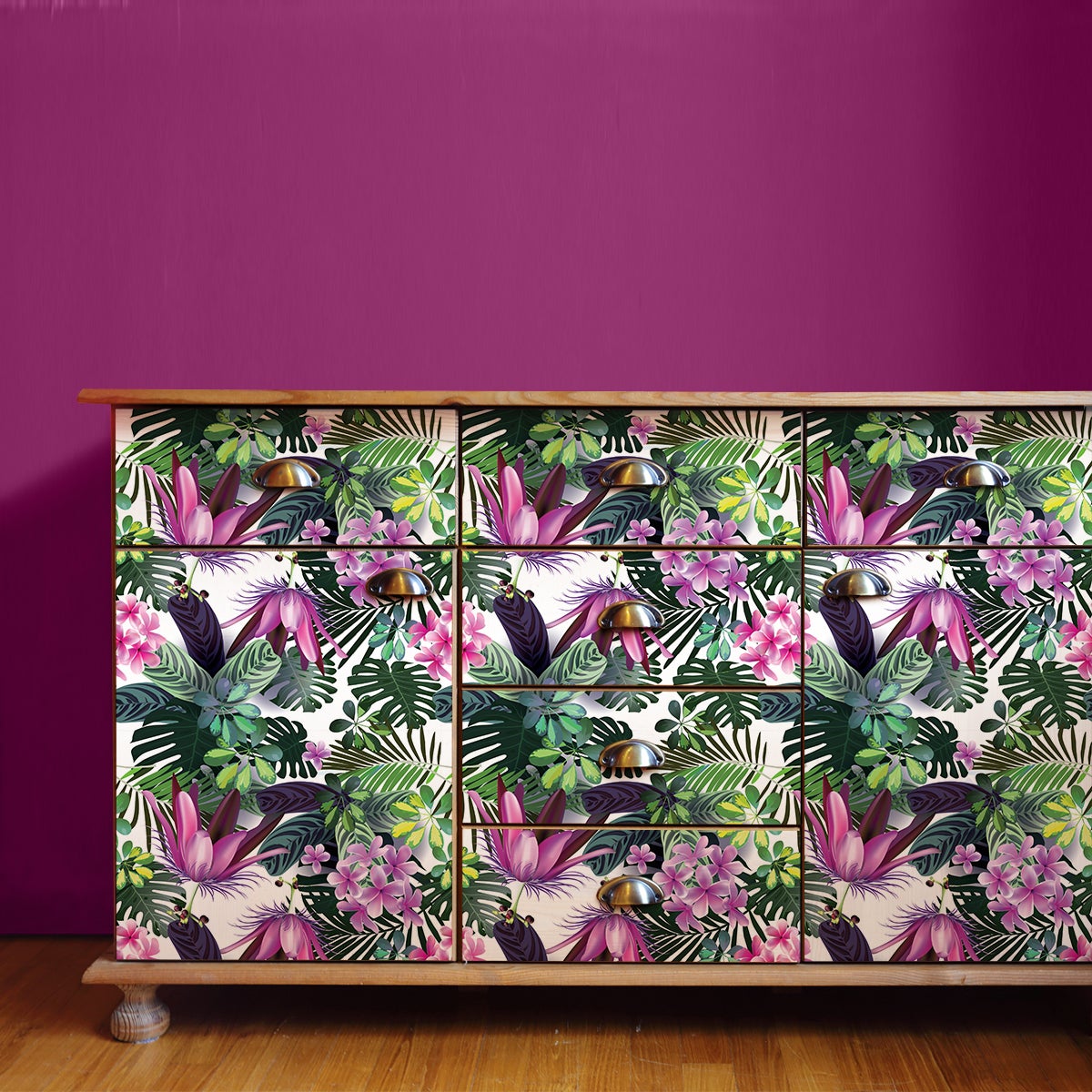 Vinilo muebles tropical niagata - adhesivo de pared - revestimiento sticker  mural decorativo - 40x60cm