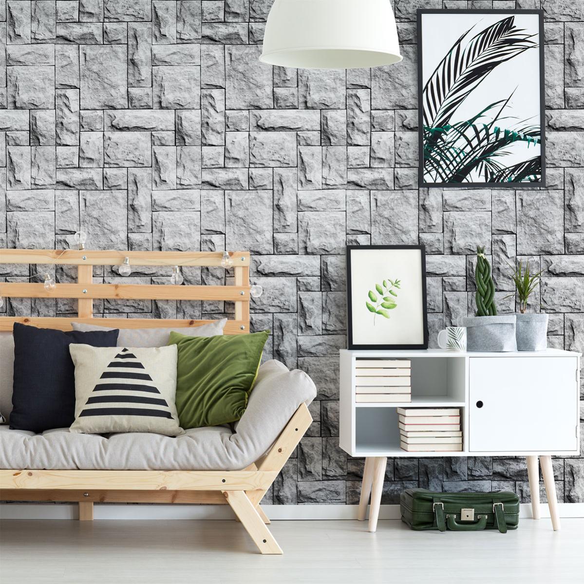 Vinilos piedras de las islas británicas - adhesivo de pared - revestimiento sticker mural decorativo - 40x40cm