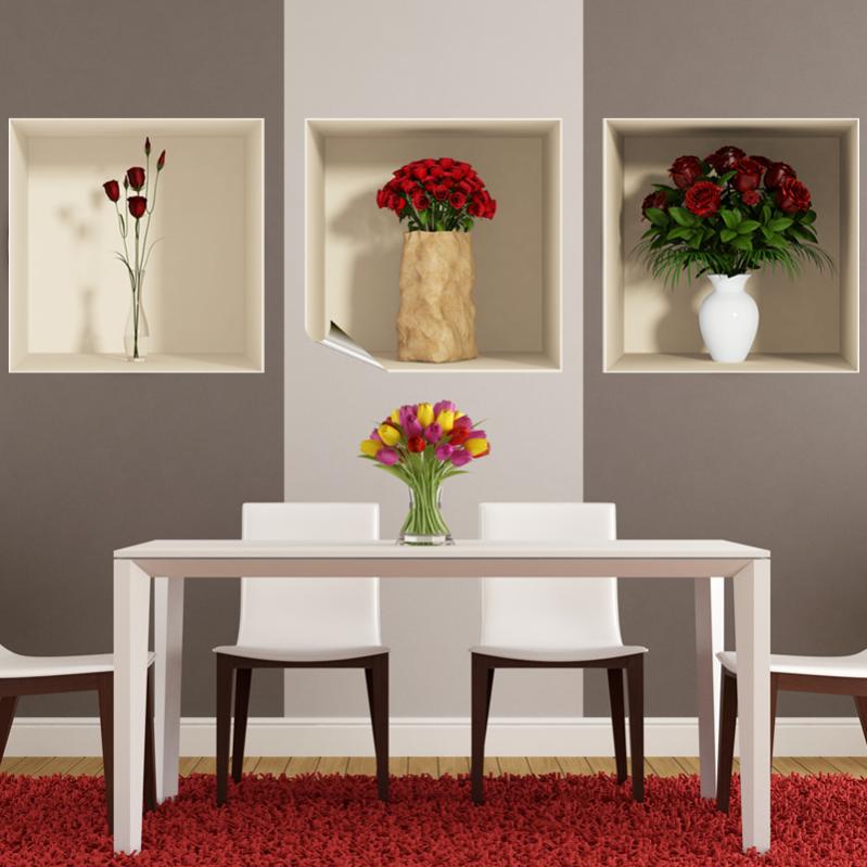 Adesivo Murale Effetto 3D Ambiance, 30x90 Cm, Tatuaggio Da Parete Per Soggiorno E Camera Da Letto